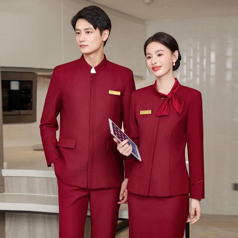 May đồng phục lễ tân khách sạn