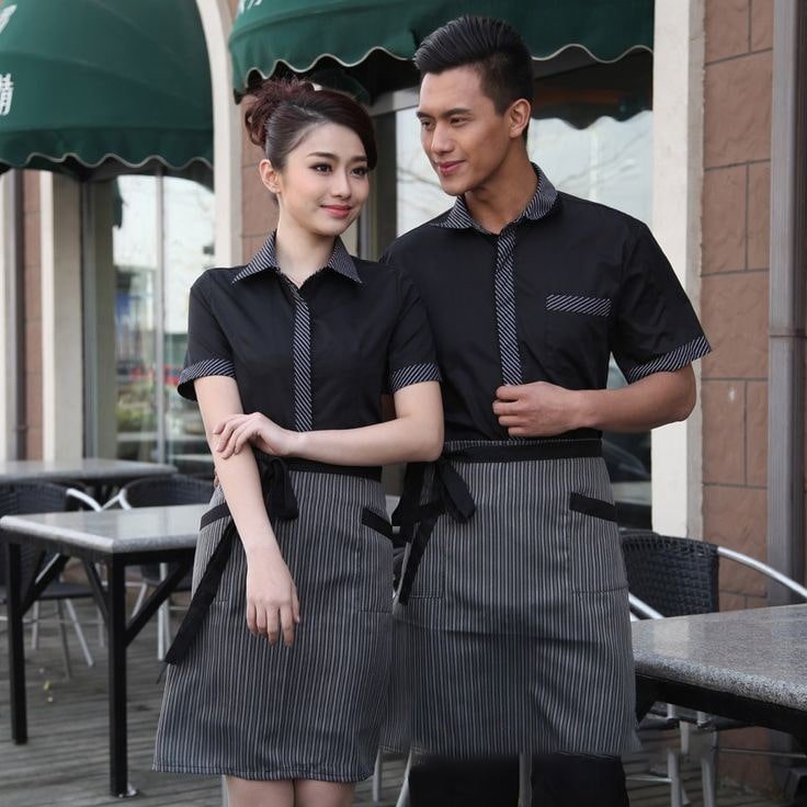 May đồng phục phục vụ nhà hàng khách sạn