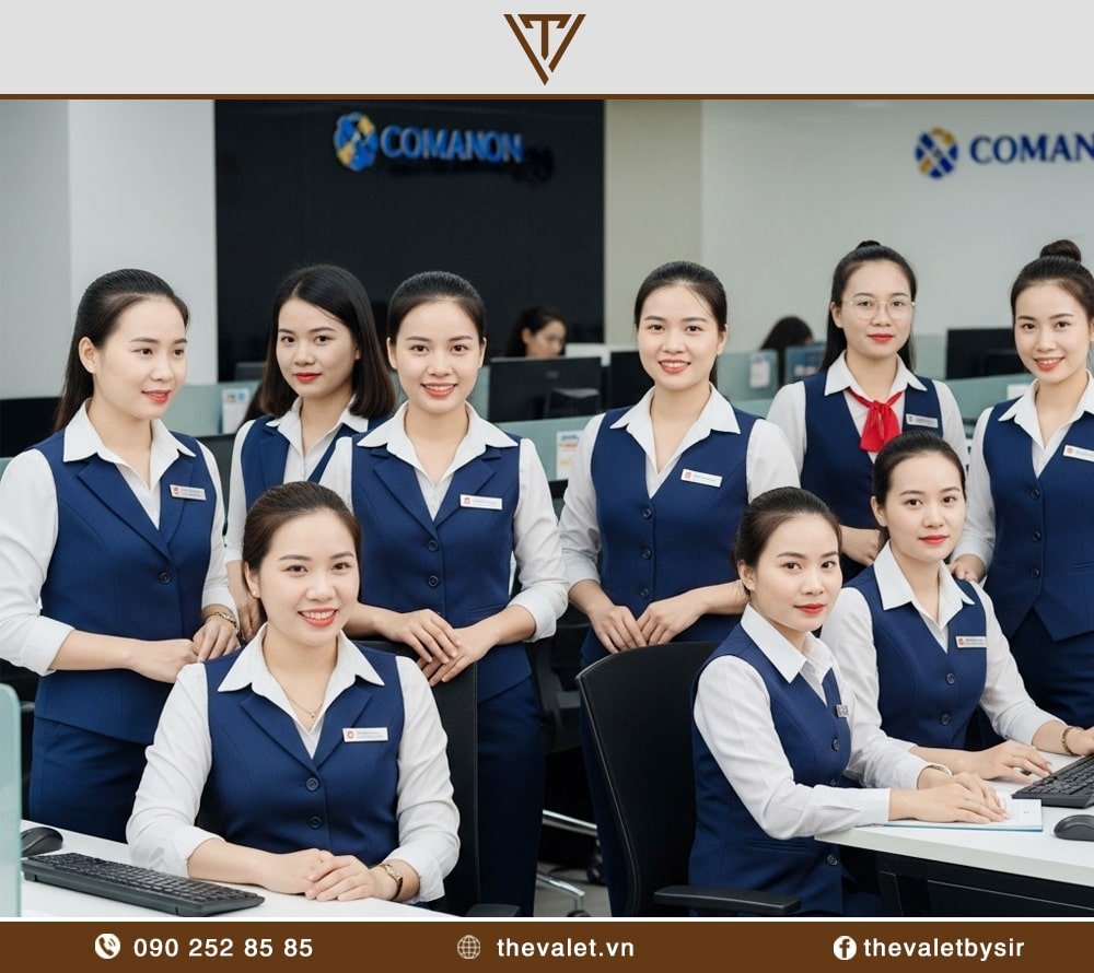 Mẫu đồng phục vest nữ cổ điển