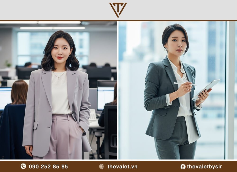 Mẫu vest nữ công sở kiểu Hàn Quốc