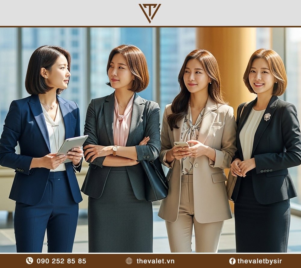 Mẫu vest nữ công sở kiểu Hàn Quốc