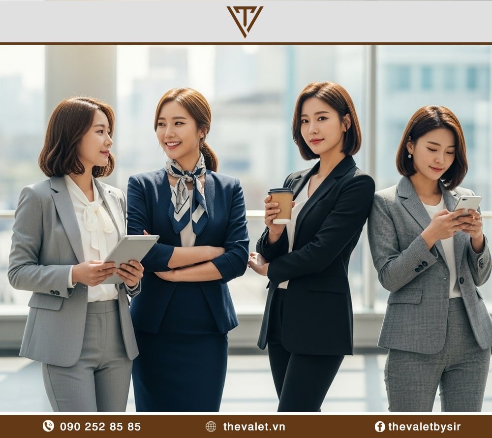 Mẫu vest nữ công sở kiểu Hàn Quốc