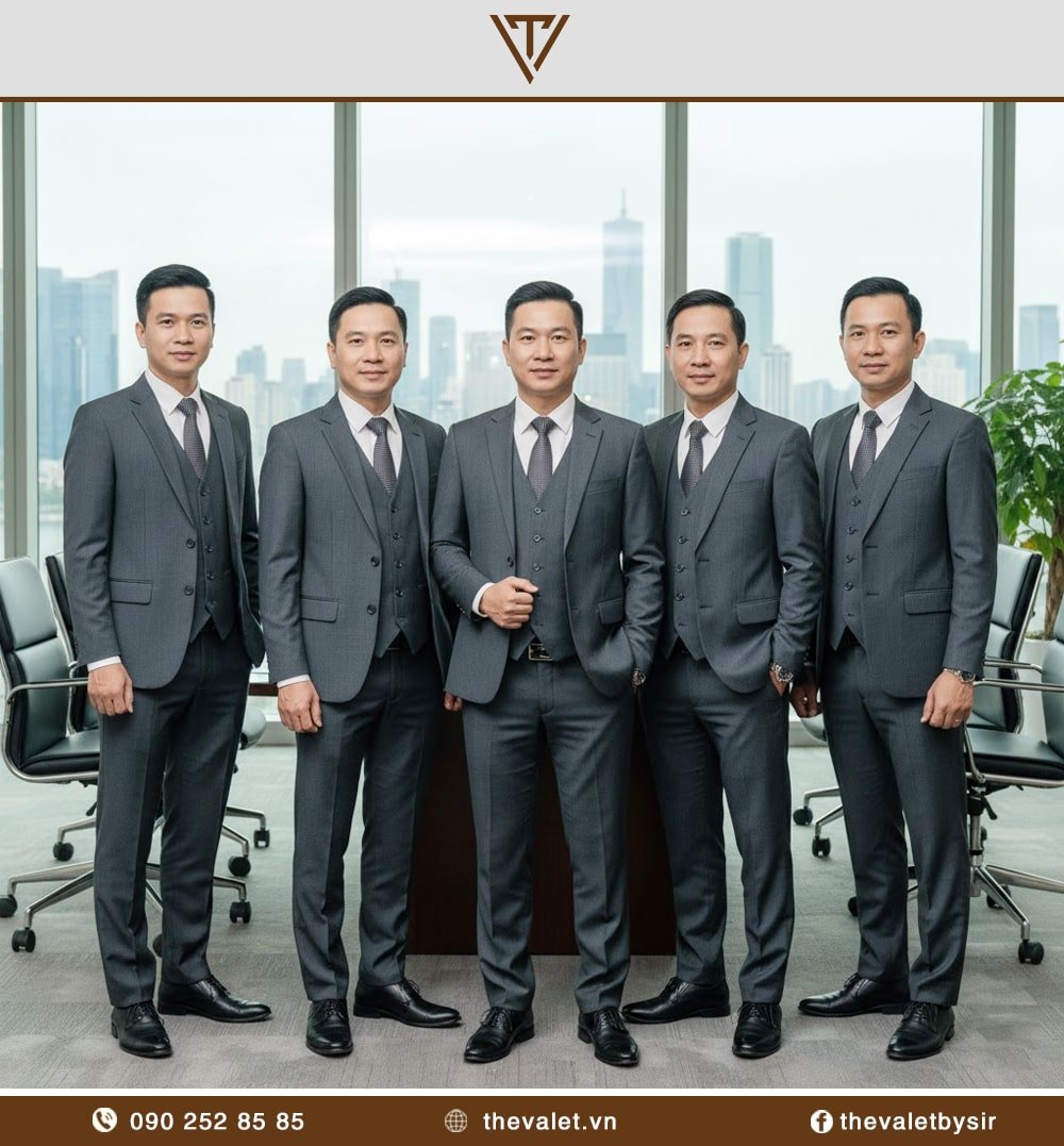 Mẫu áo đồng phục vest 3 mảnh