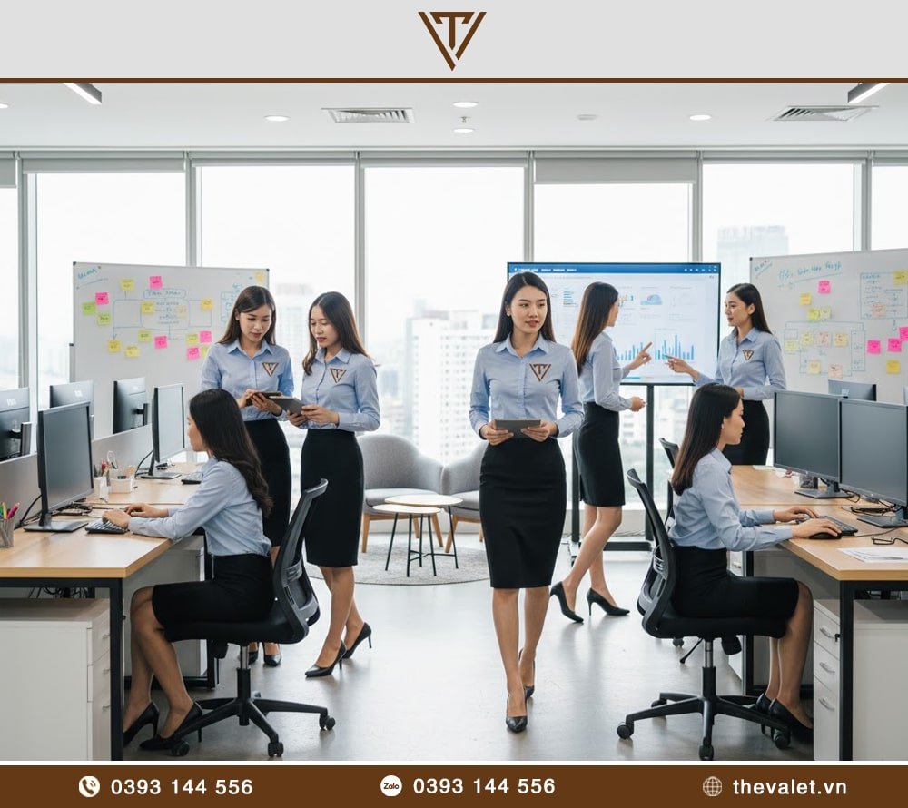 Mẫu áo sơ mi đồng phục công sở nữ