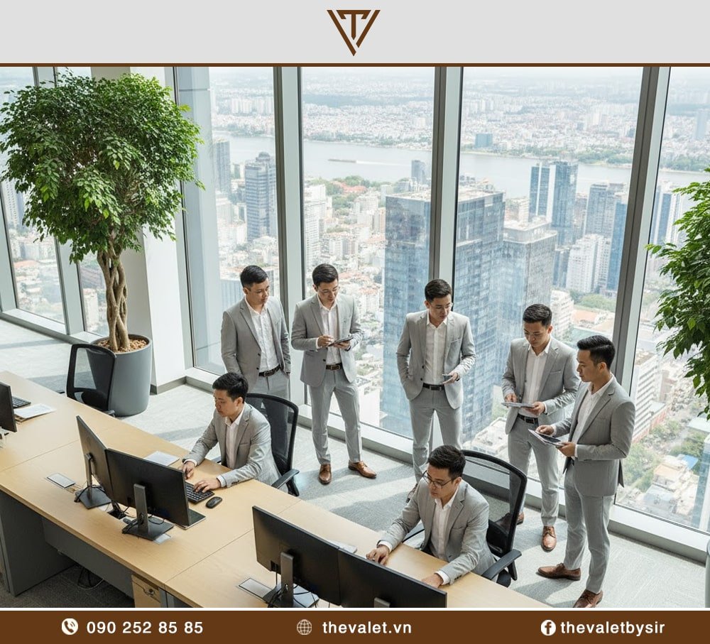 May đo đồng phục vest nam 2 cúc