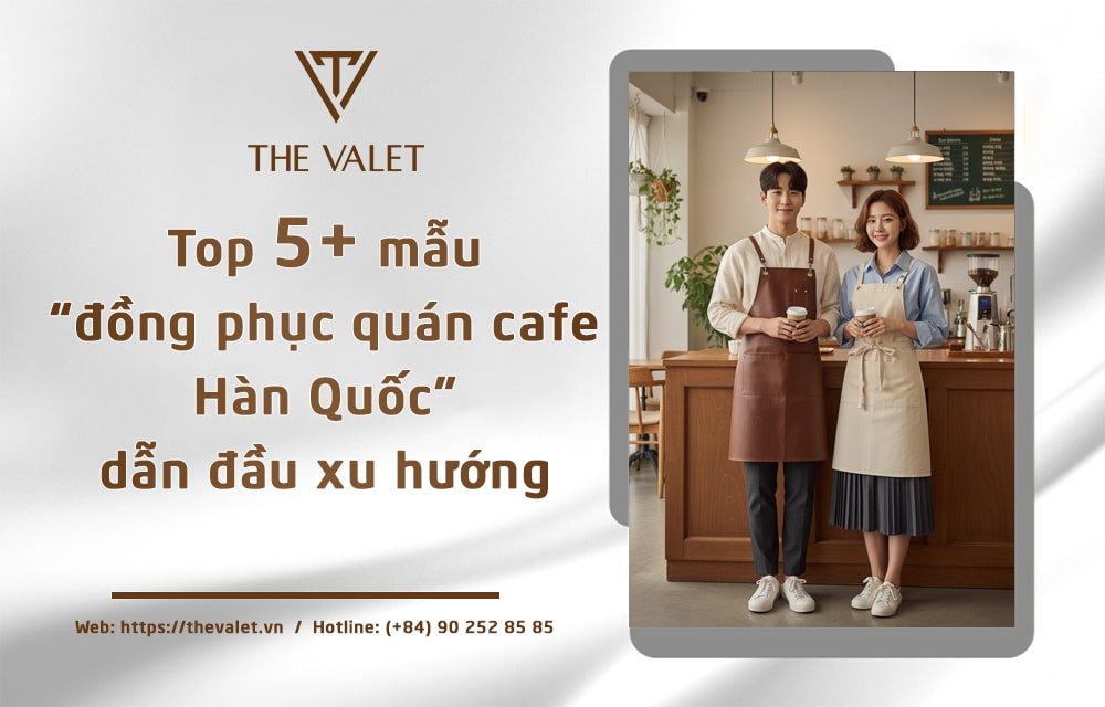 mẫu đồng phục quán cafe Hàn Quốc