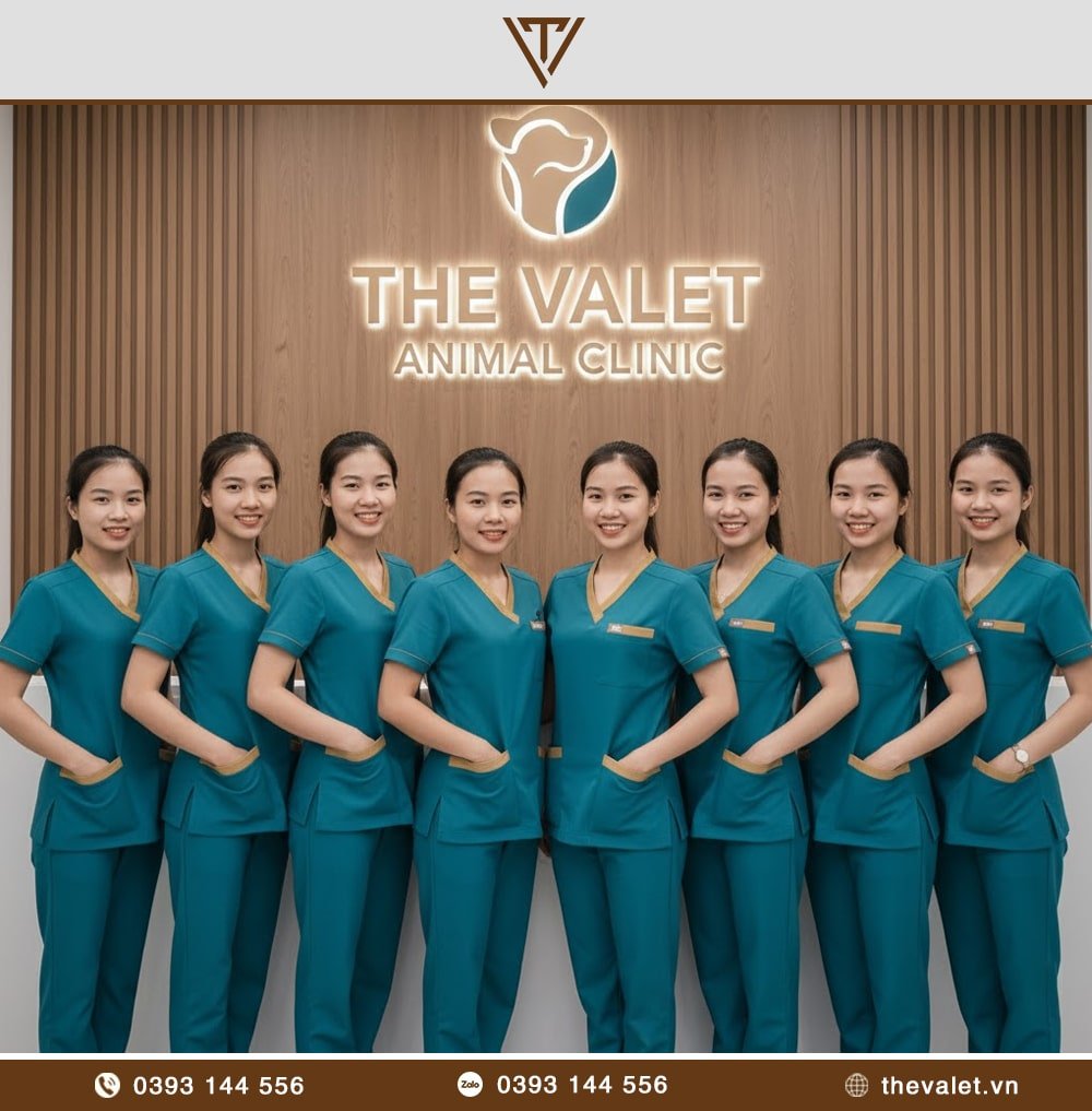 Đồng phục Scrubs cổ V phối màu thú y