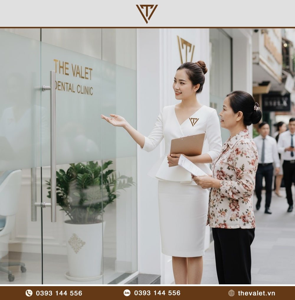 Mẫu đồng phục lễ tân nha khoa với kiểu dáng váy peplum