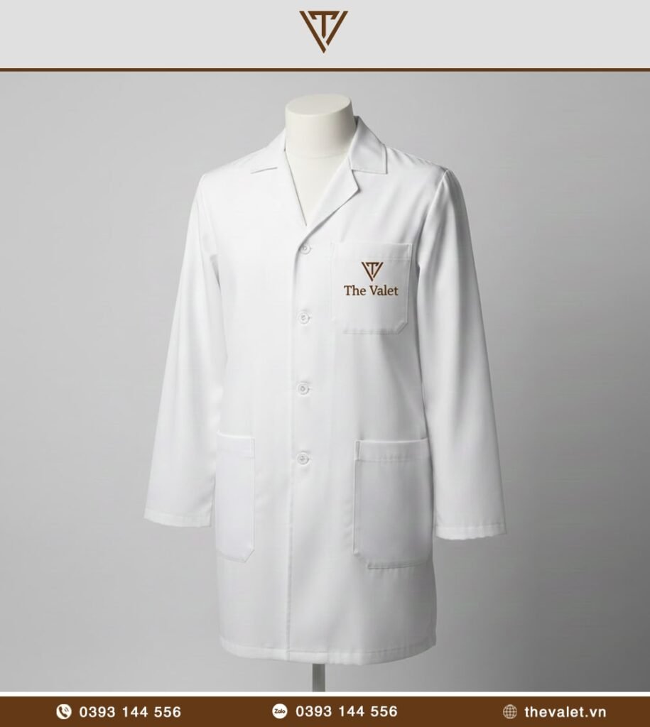 Mẫu đồng phục bác sỹ nha khoa Blouse trắng truyền thống