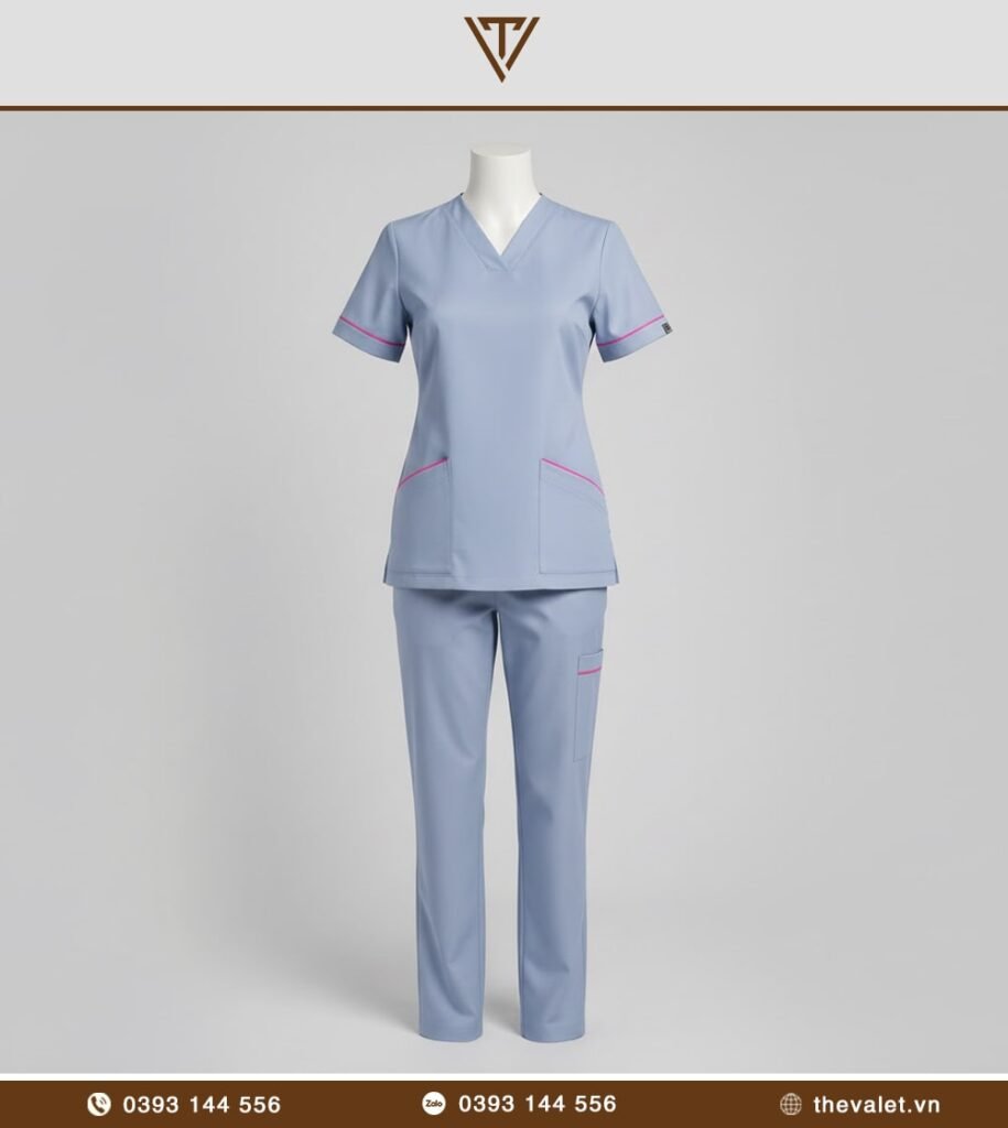 Mẫu đồng phục trợ thủ nha khoa Áo blouse ngắn tay tương thích chẩn đoán