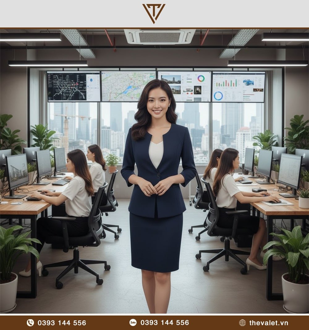 Áo vest đồng phục nữ 2 nút