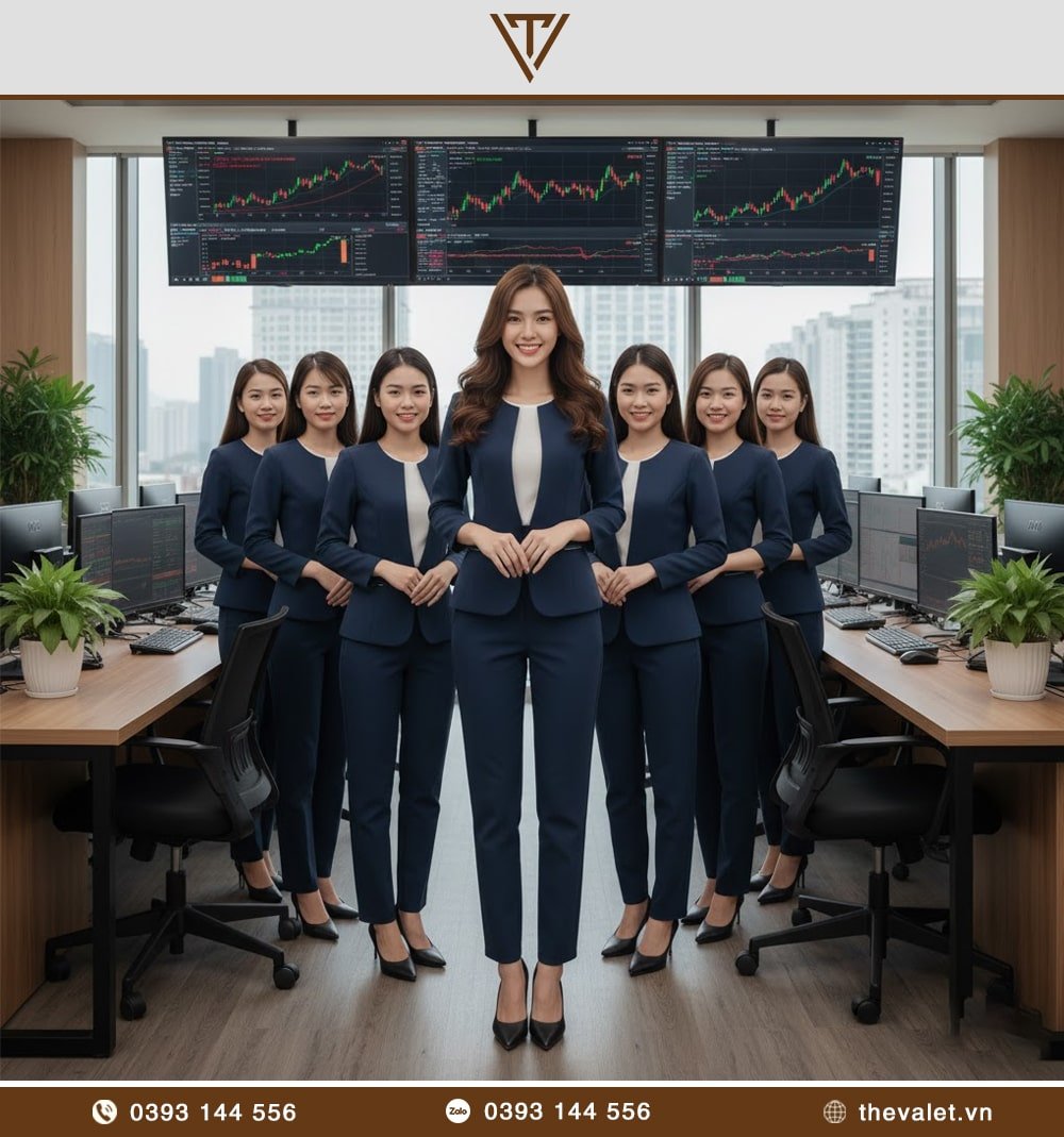 Áo vest đồng phục nữ cổ tròn (không ve)