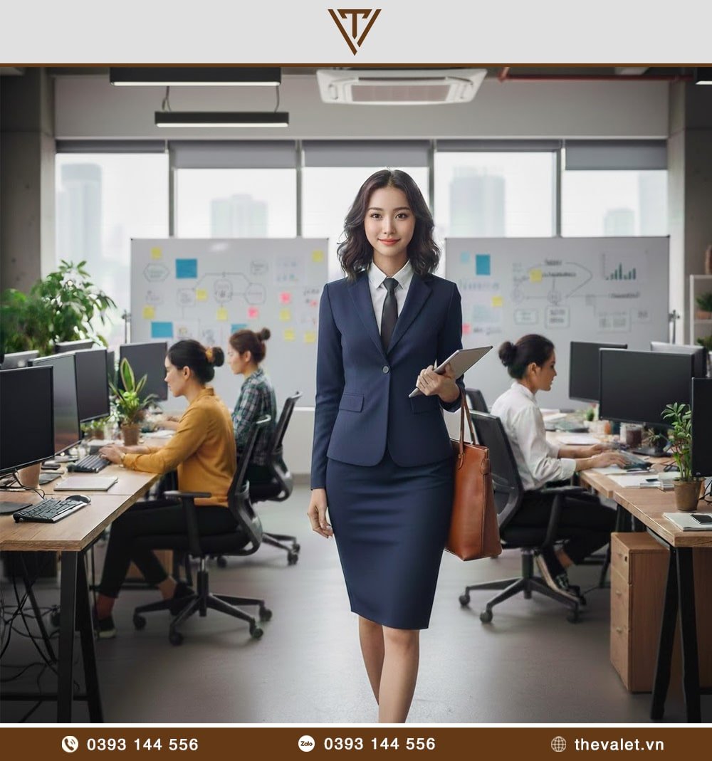 Áo vest đồng phục nữ dáng ôm (slim fit)