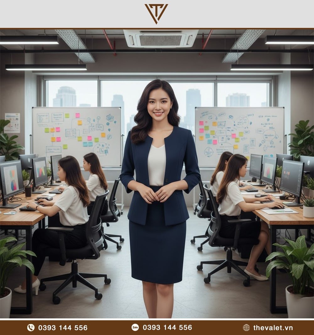 Áo vest đồng phục nữ không nút