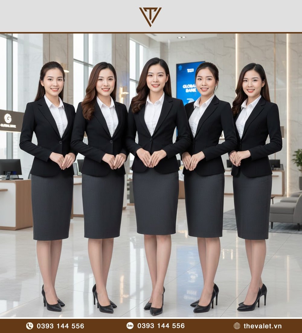 Giải pháp may chân váy đồng phục công sở