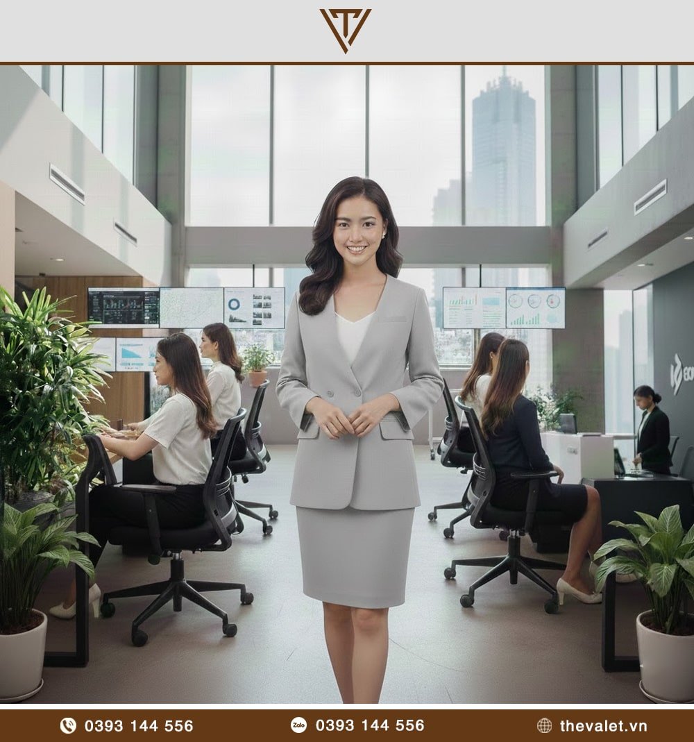 Vest nữ dáng suông 1 nút