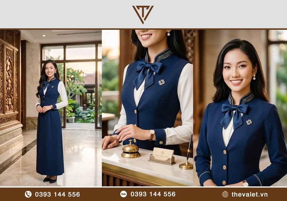 Vest nữ dáng dài thiết kế riêng theo nhận diện thương hiệu