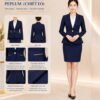 Mẫu áo vest đồng phục nữ peplum (chiết eo)