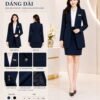 Mẫu vest đồng phục nữ dáng dài