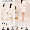 Mẫu vest đồng phục nữ ve chữ K